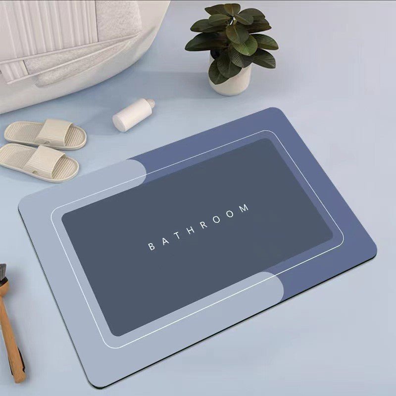 Quick-Dry Absorbent Bathroom Floor Mat – Non-Slip Water-Absorbing Bath Rug for Home