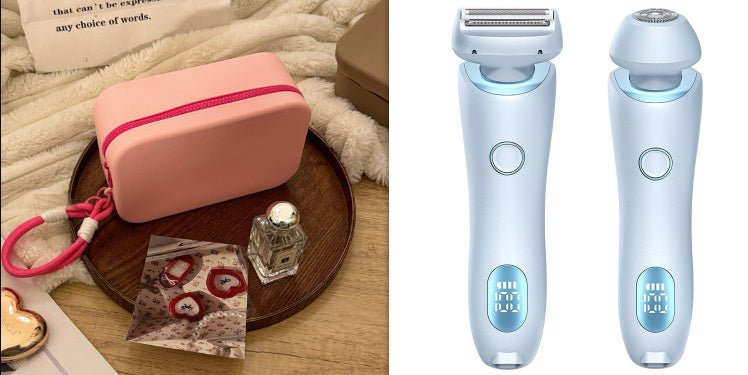 2-in-1 Women's Electric Shaver & Trimmer for Painless Body Hair Removal