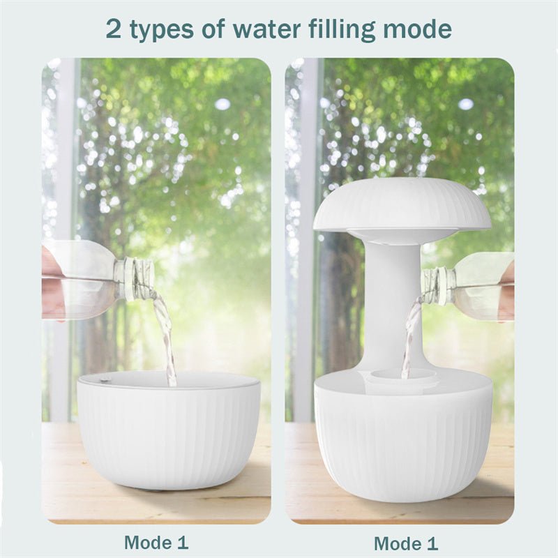 Anti-Gravity Humidifier with Levitating Water Drops, Silent Cool Mist Maker