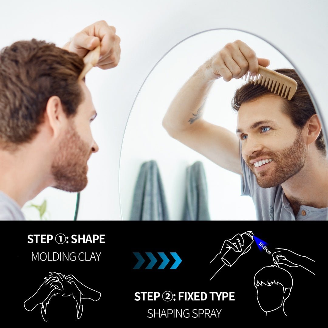 Men’s Hair Gel and Mud Set – Strong Hold, Long-lasting Styling, Non-sticky Finish