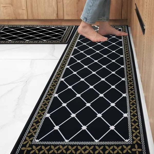 Washable Kitchen Rugs – Non-Slip Absorbent Mats for Floor, Set of 2 Kitchen Runners