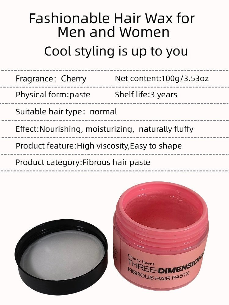 Unisex Fluffy Styling Hair Gel – Three-Dimensional Hair Wax Paste for Men & Women, Long-lasting Hold - DonoHome