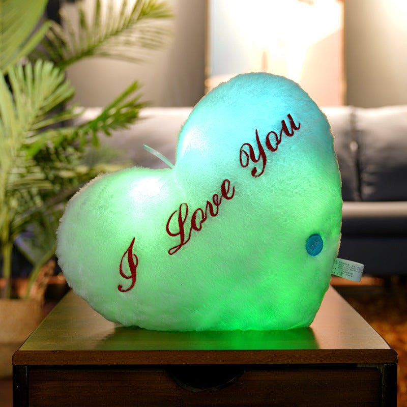 Cute Luminous Pillow – Colorful LED Light-Up Plush Cushion for Bedroom & Living Room