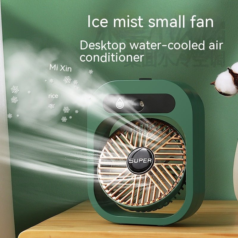 2-in-1 Misting Air Cooler Fan, USB Rechargeable with Humidifier