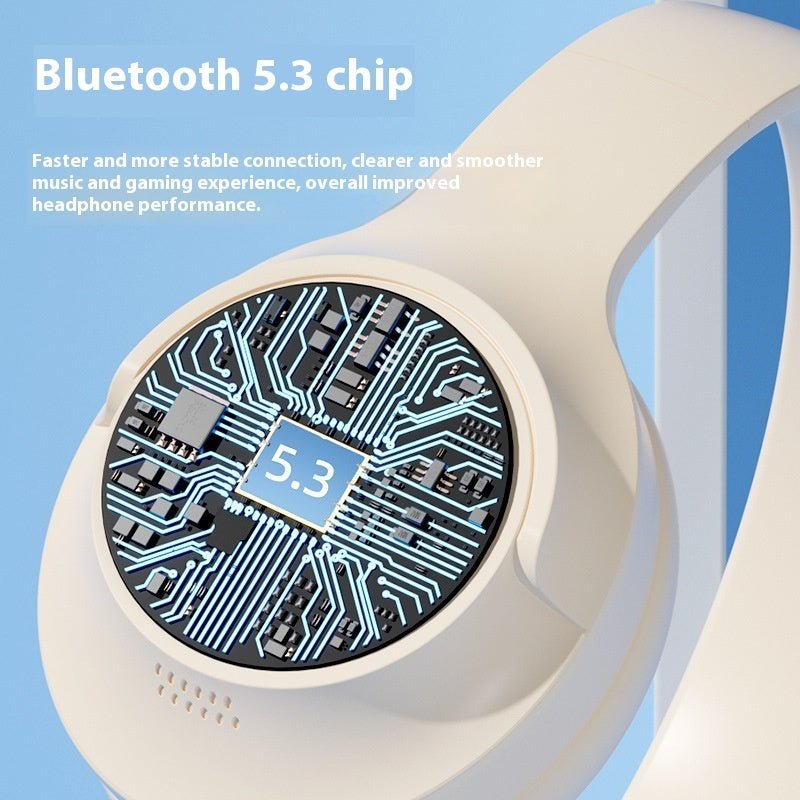 Wireless Bluetooth Headset with Noise Reduction, Over-Ear Headphones for PC & Mobile