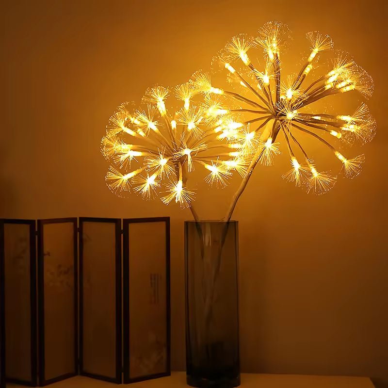LED Warm White Glowing Dandelion Night Light, Decorative Mood Lamp for Bedroom & Home Aesthetic Lighting