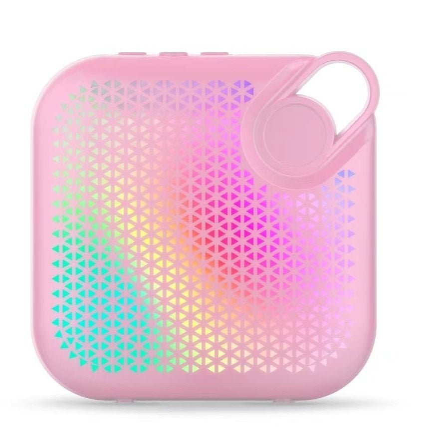Portable Wireless Bluetooth Speaker, Compact Desktop Audio with LED Lights