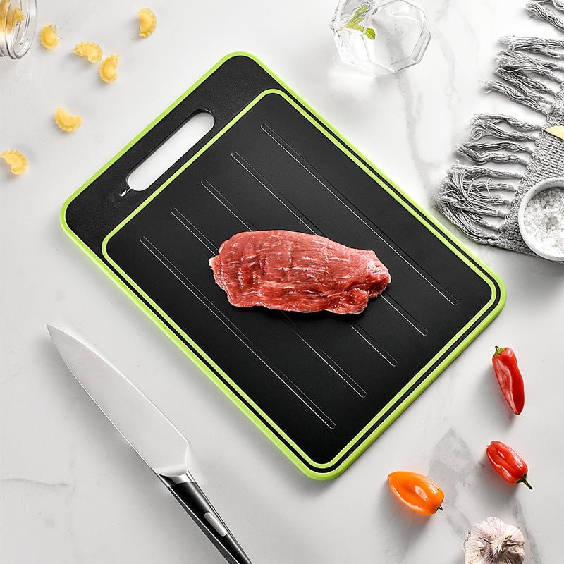 Double-Sided Cutting Board with Defrost Function & Knife Sharpener