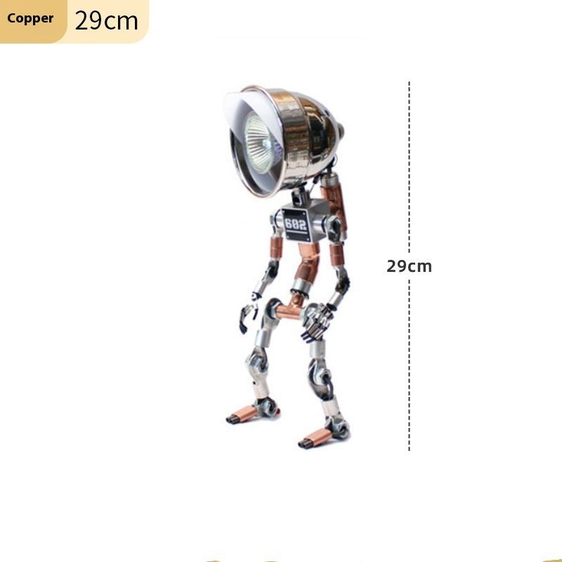 Creative Robot Design Table Lamp, Unique Atmosphere Study Light for Bedroom & Home Decoration