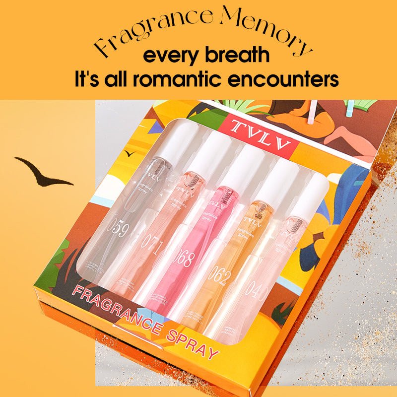 5 Pcs Hair & Body Fragrance Spray Set, Long Lasting Alcohol-Free Perfume