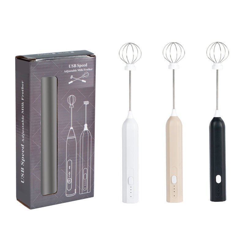 Handheld Electric Milk Frother – USB Rechargeable Coffee Whisk & Baking Mixer - DonoHome