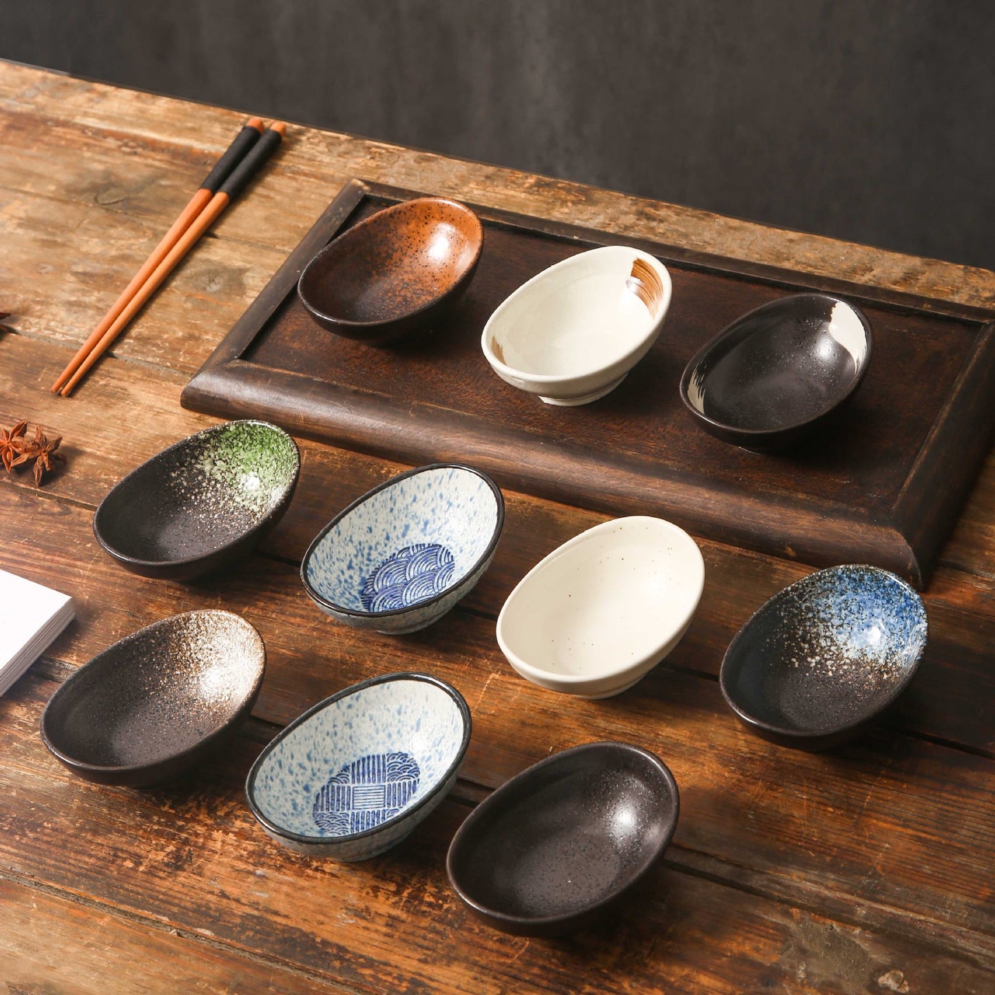 Japanese Ceramic Sauce & Dipping Bowls – Small Tableware for Condiments and Side Dishes