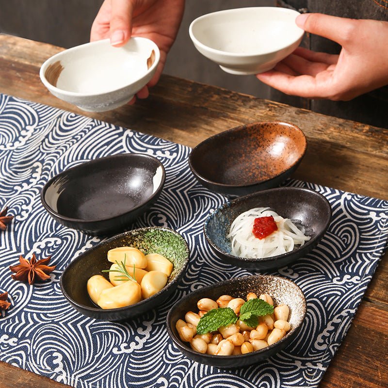Japanese Ceramic Sauce & Dipping Bowls – Small Tableware for Condiments and Side Dishes
