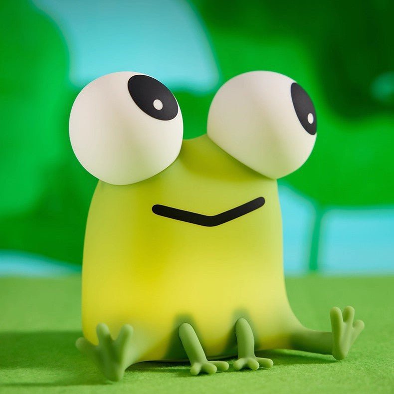 Cute Frog Silicone Night Light, Rechargeable Kids Bedside Lamp & Stress Relief Gift