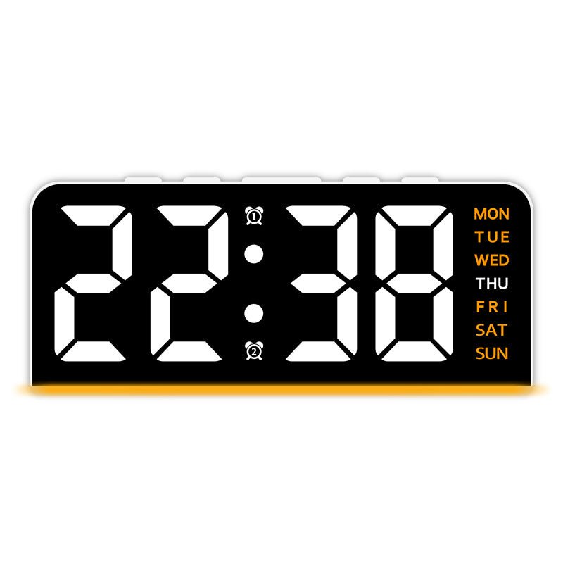 Modern LED Digital Alarm Clock with Ambient Light and Multiple Color Options