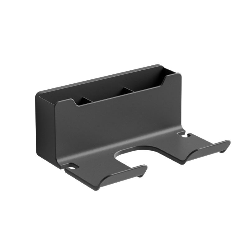 Black metal bracket on a white background