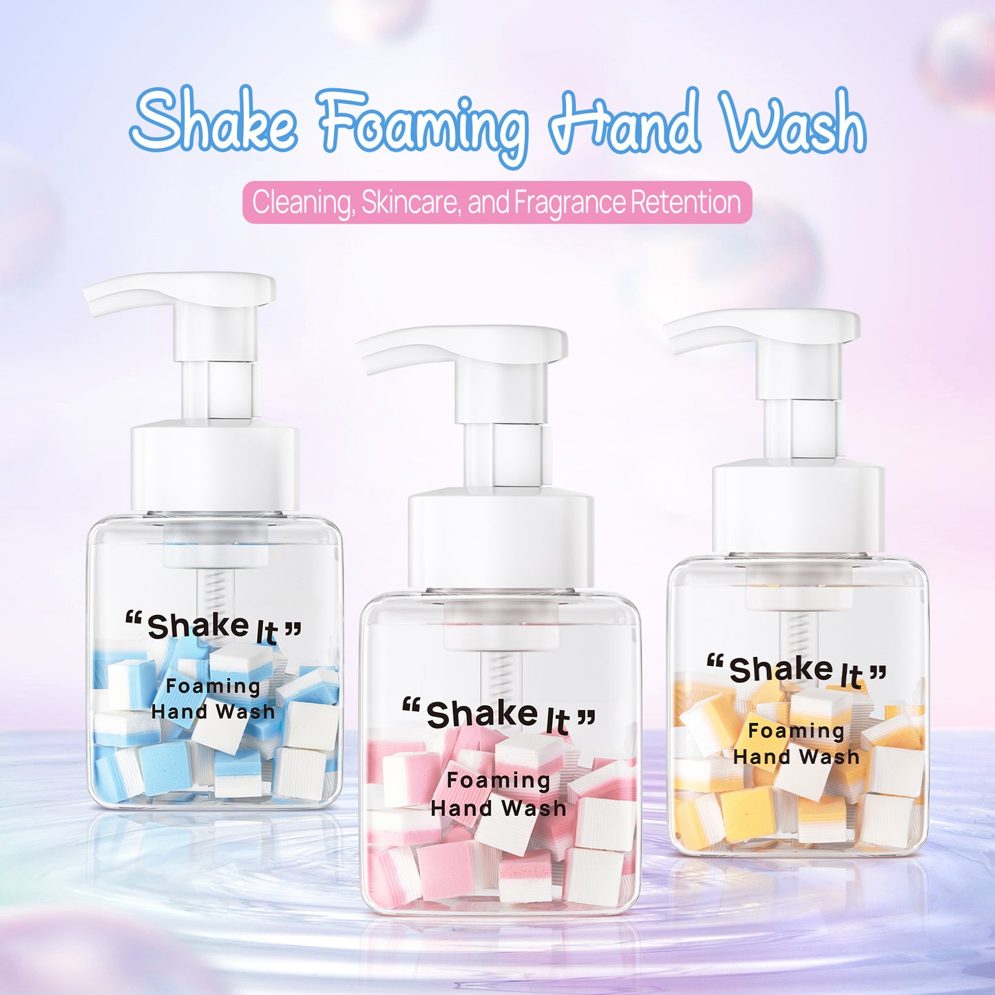 DIY Shake Foam Hand Sanitizer – Colorful Cube Foaming Hand Wash, Fun & Effective Cleaning Soap