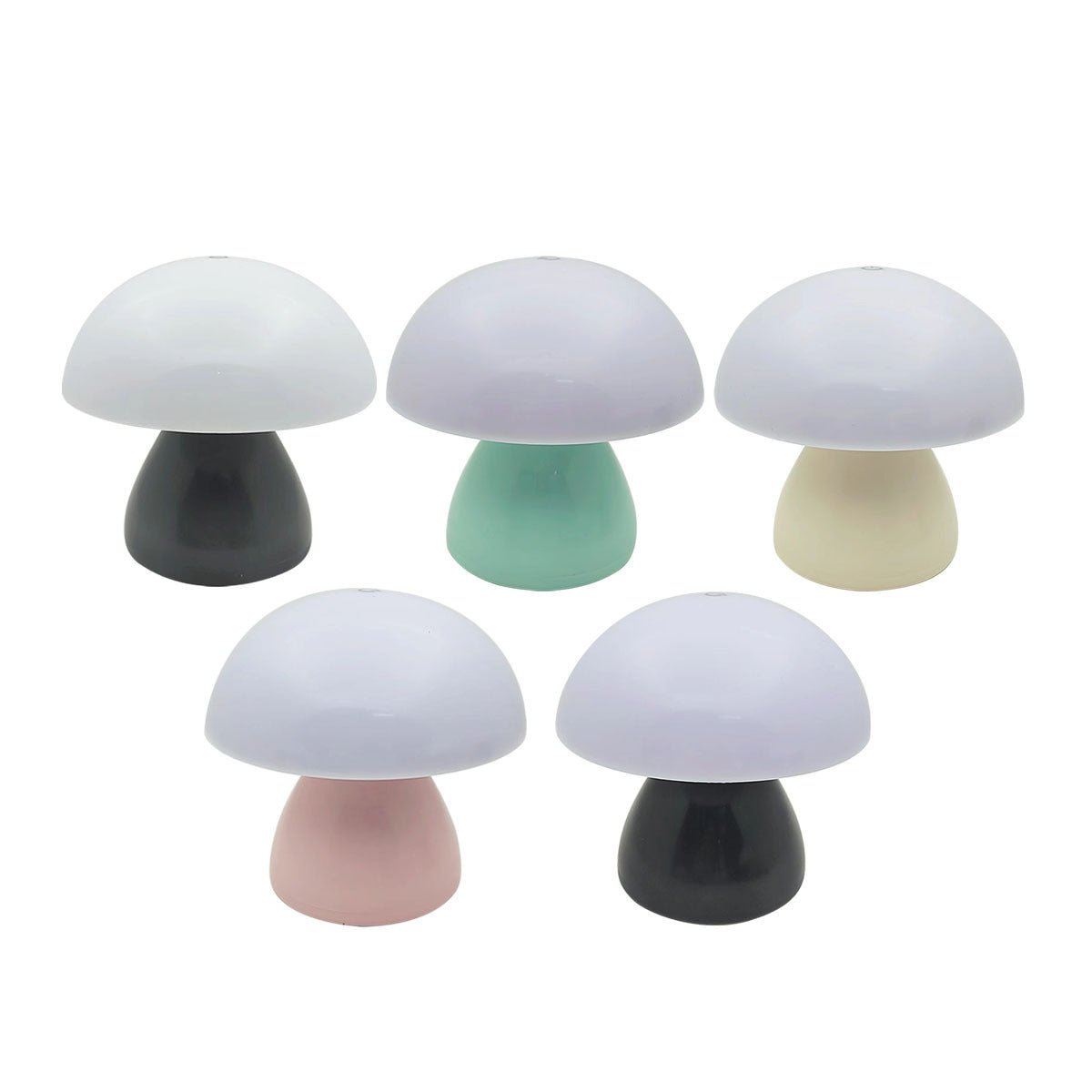 Creative Mushroom LED Night Light, USB Rechargeable Bedside Lamp for Bedroom & Kids Room