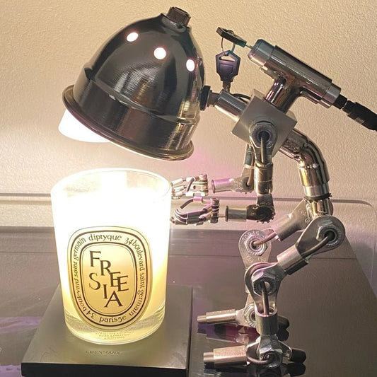 Creative Robot Design Table Lamp, Unique Atmosphere Study Light for Bedroom & Home Decoration