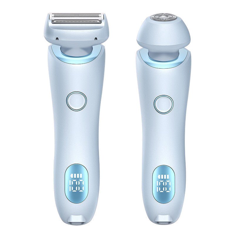 2-in-1 Women's Electric Shaver & Trimmer for Painless Body Hair Removal