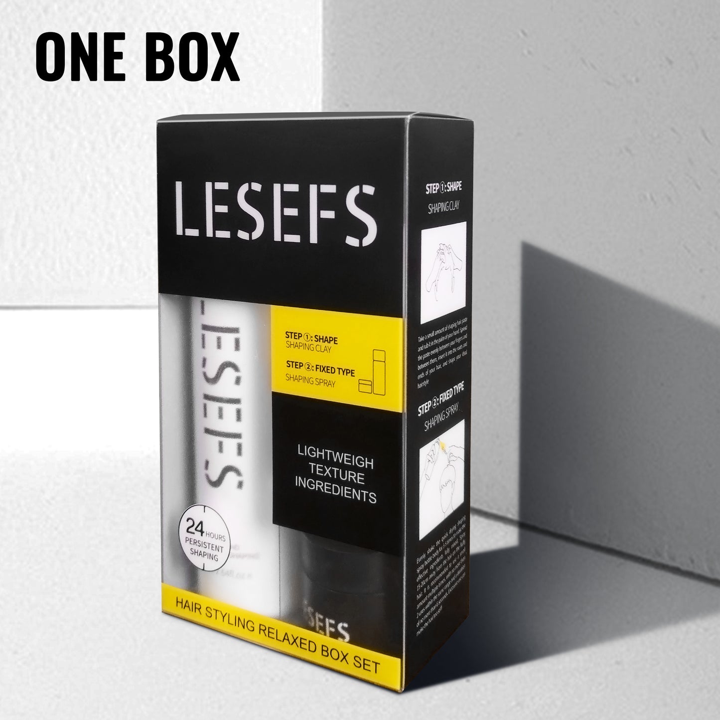 Men’s Hair Gel and Mud Set – Strong Hold, Long-lasting Styling, Non-sticky Finish