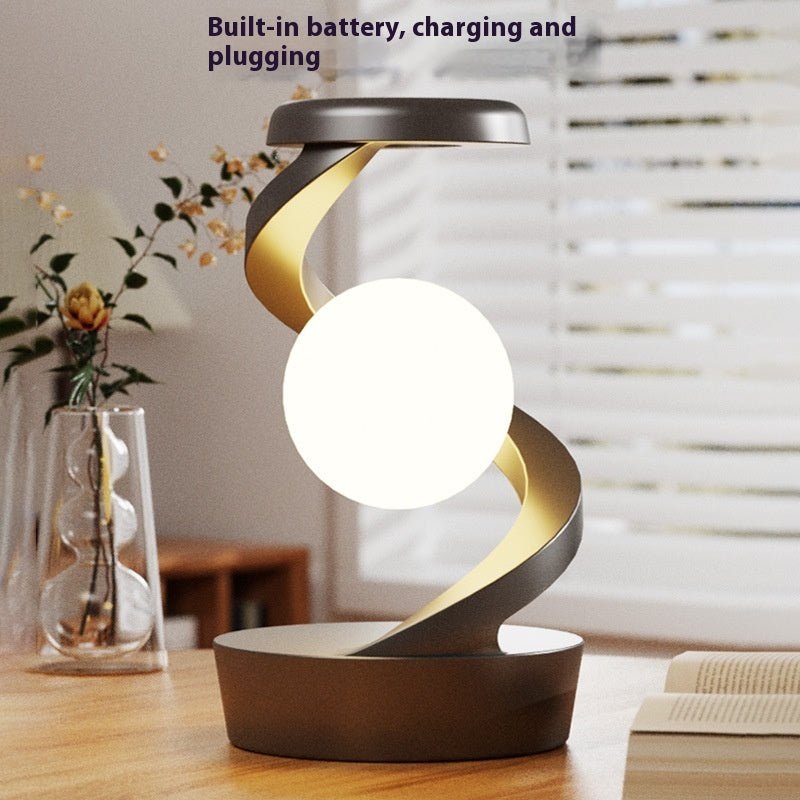 Rotating Moon Desk Lamp, Wireless Phone Charger with Sensor Control