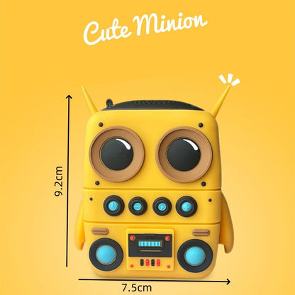 Cute Minion Robot Bluetooth Speaker – Portable Wireless Cartoon Speaker for Kids & Home Decor