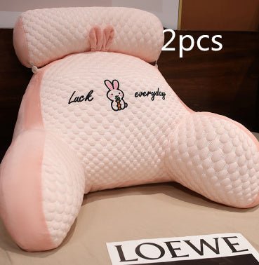 Large Fluffy Reading Cushion – Soft Bedside Backrest & Lumbar Support Pillow for Sofa, Bed & Office Chair