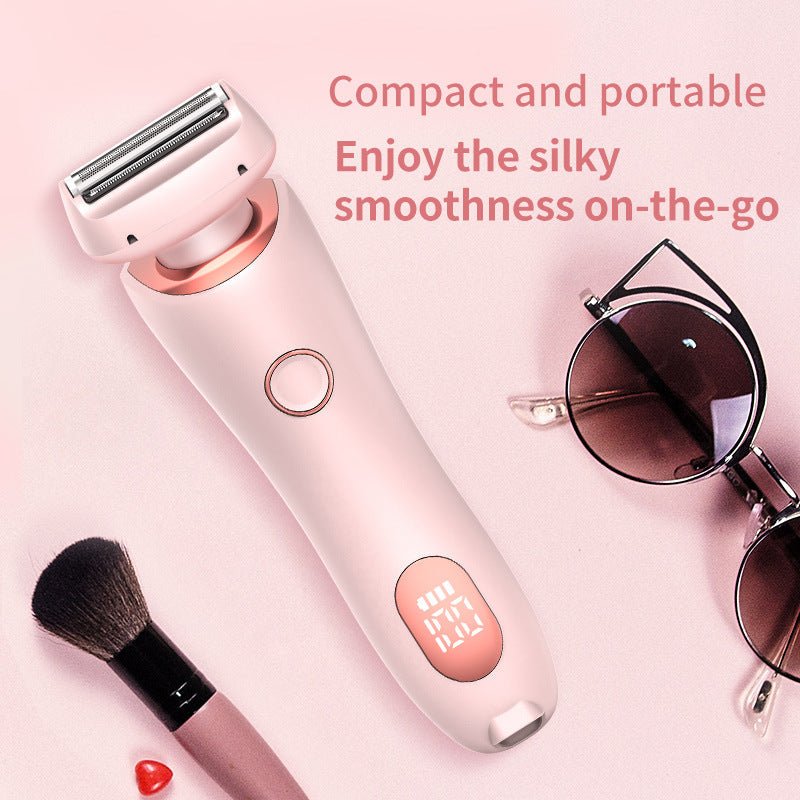 2-in-1 Women's Electric Shaver & Trimmer for Painless Body Hair Removal