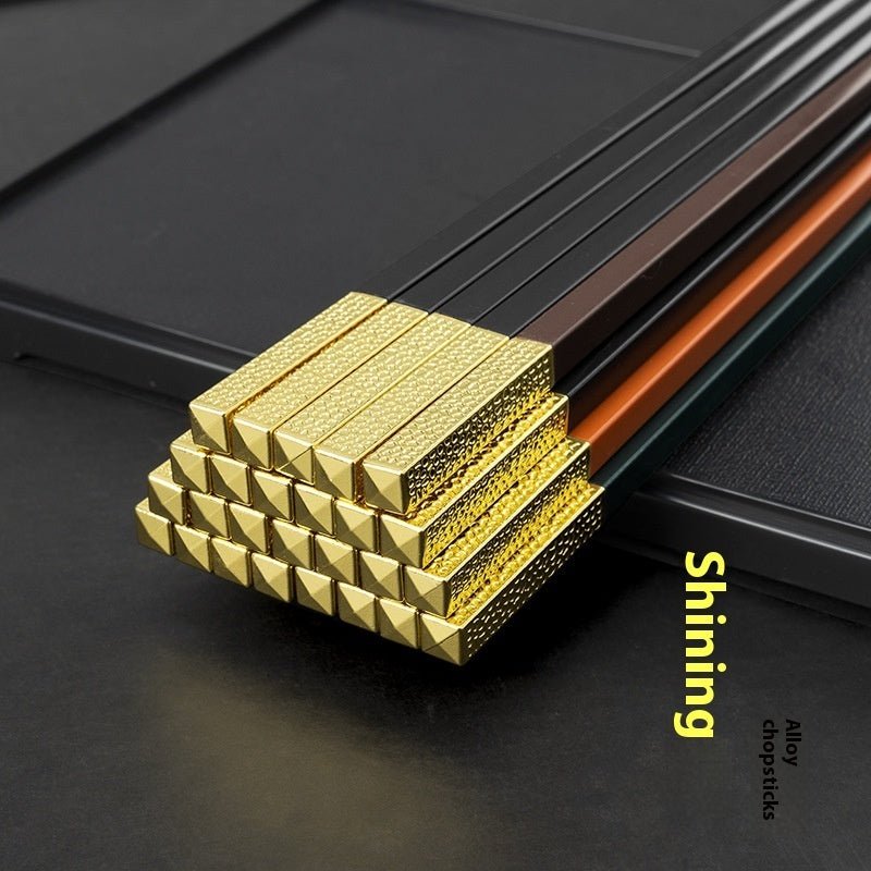 Durable Alloy Chopsticks – Household Mildew-Proof Reusable Flatware