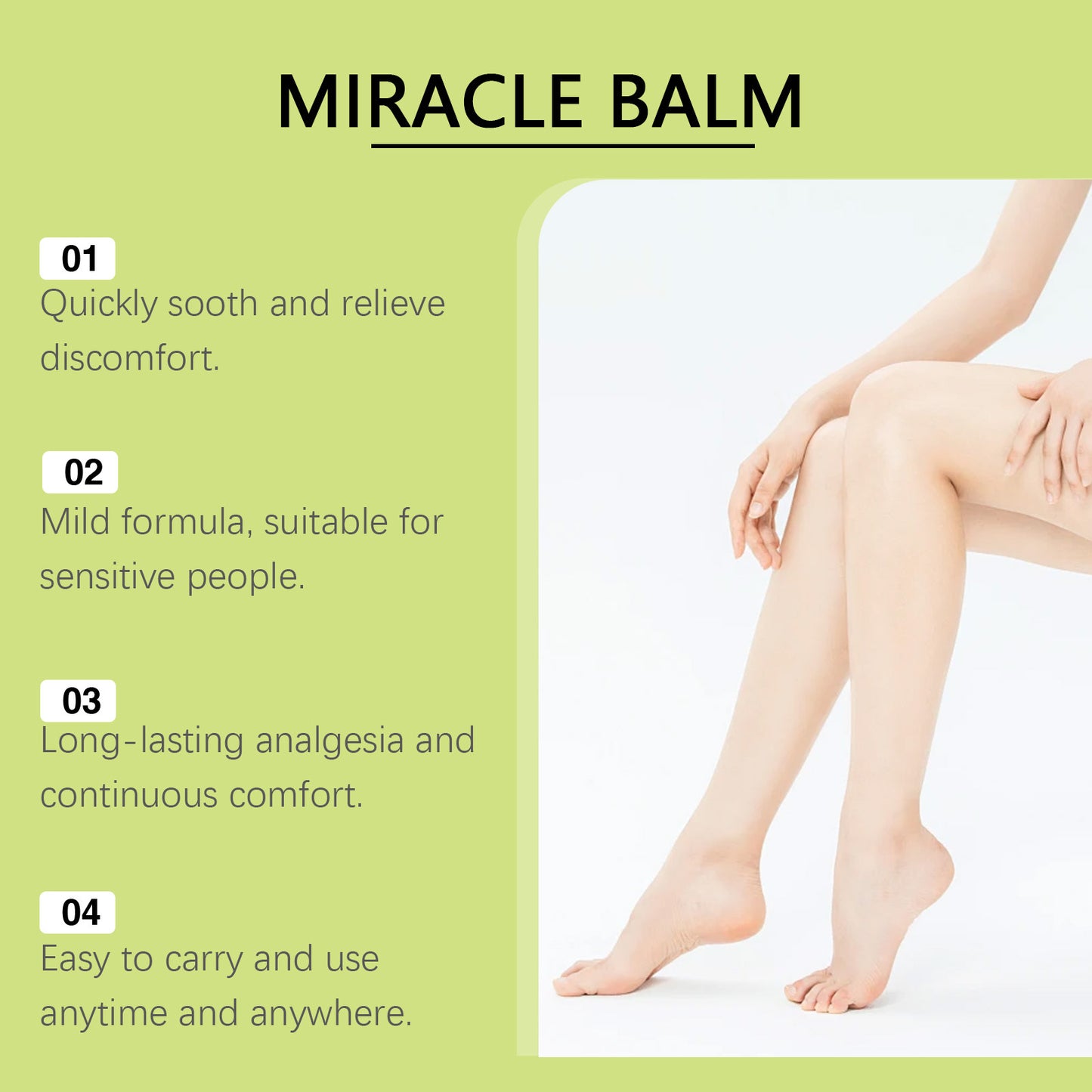 Ximonth Miracle Leg Balm – Gentle Daily Care, Relieves Leg Discomfort & Provides Soothing Massage
