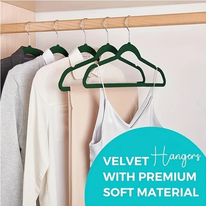Velvet Hangers 50 Pack – Non-Slip Space Saving Clothes Hangers