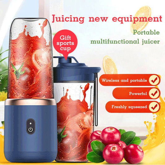 6-Blade Portable USB Rechargeable Blender, Mini Juicer & Smoothie Maker
