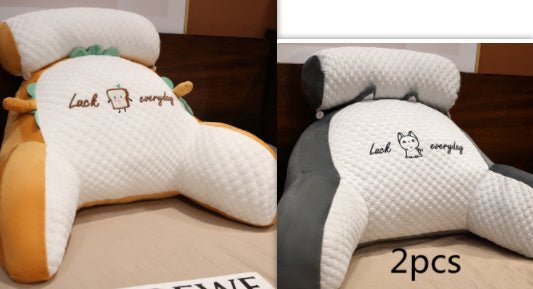 Large Fluffy Reading Cushion – Soft Bedside Backrest & Lumbar Support Pillow for Sofa, Bed & Office Chair