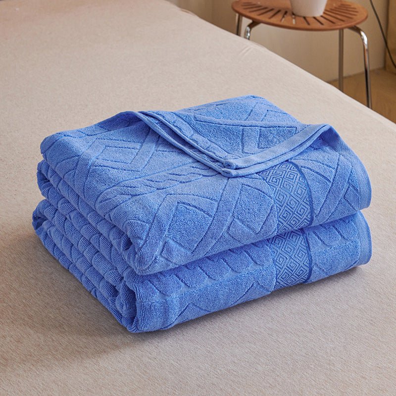 Thin Summer Cooling Duvet, Tassel Weave Cotton Blanket, for Air-conditioned Rooms