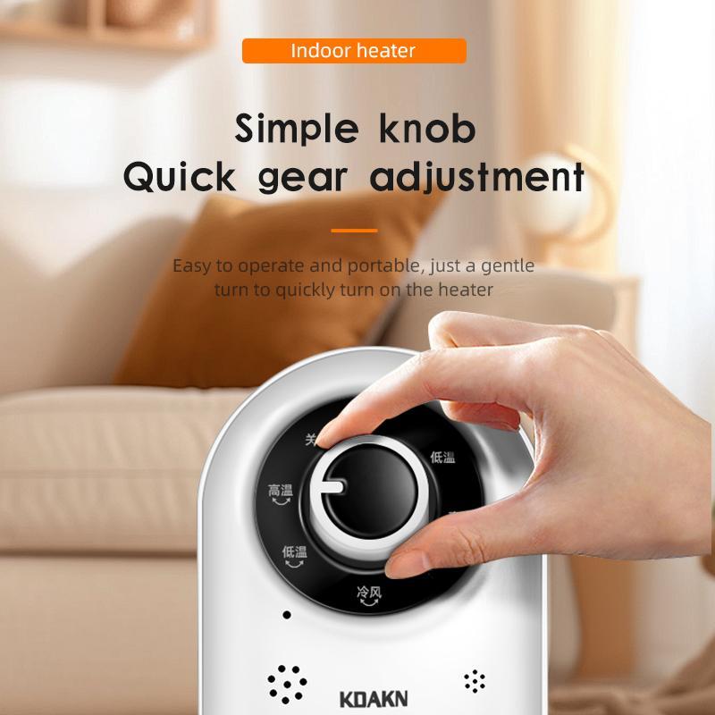 2000W Adjustable Indoor Space Heater with 6-Speed Settings, Safe & Efficient Heating for Home Use