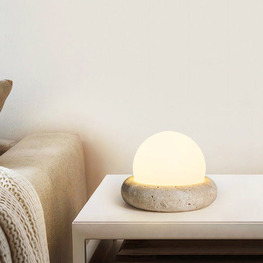 Cream Style Remote Control Bedside Night Lamp, Modern Decorative Light for Bedroom & Kids Room