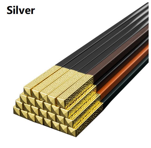 Durable Alloy Chopsticks – Household Mildew-Proof Reusable Flatware