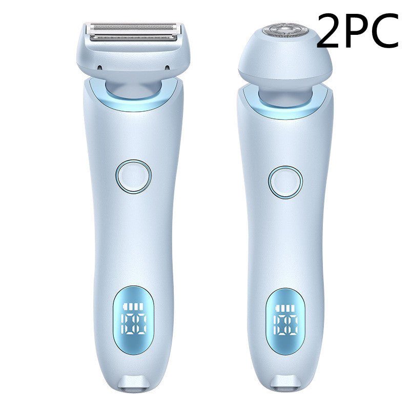 2-in-1 Women's Electric Shaver & Trimmer for Painless Body Hair Removal