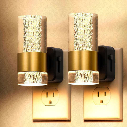 Ice Flower Plug-in Wall Mounted Sensor Night Light, Decorative Corridor & Kitchen Ambient Lamp