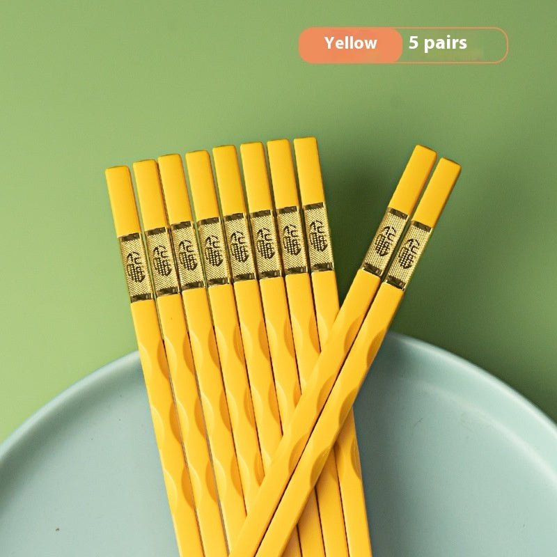 Non-Mold Alloy Chopsticks – Durable Household Reusable Tableware