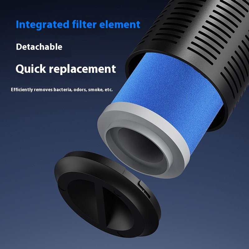 Portable Car & Home Air Purifier with Colorful LED, Formaldehyde & Odor Removal