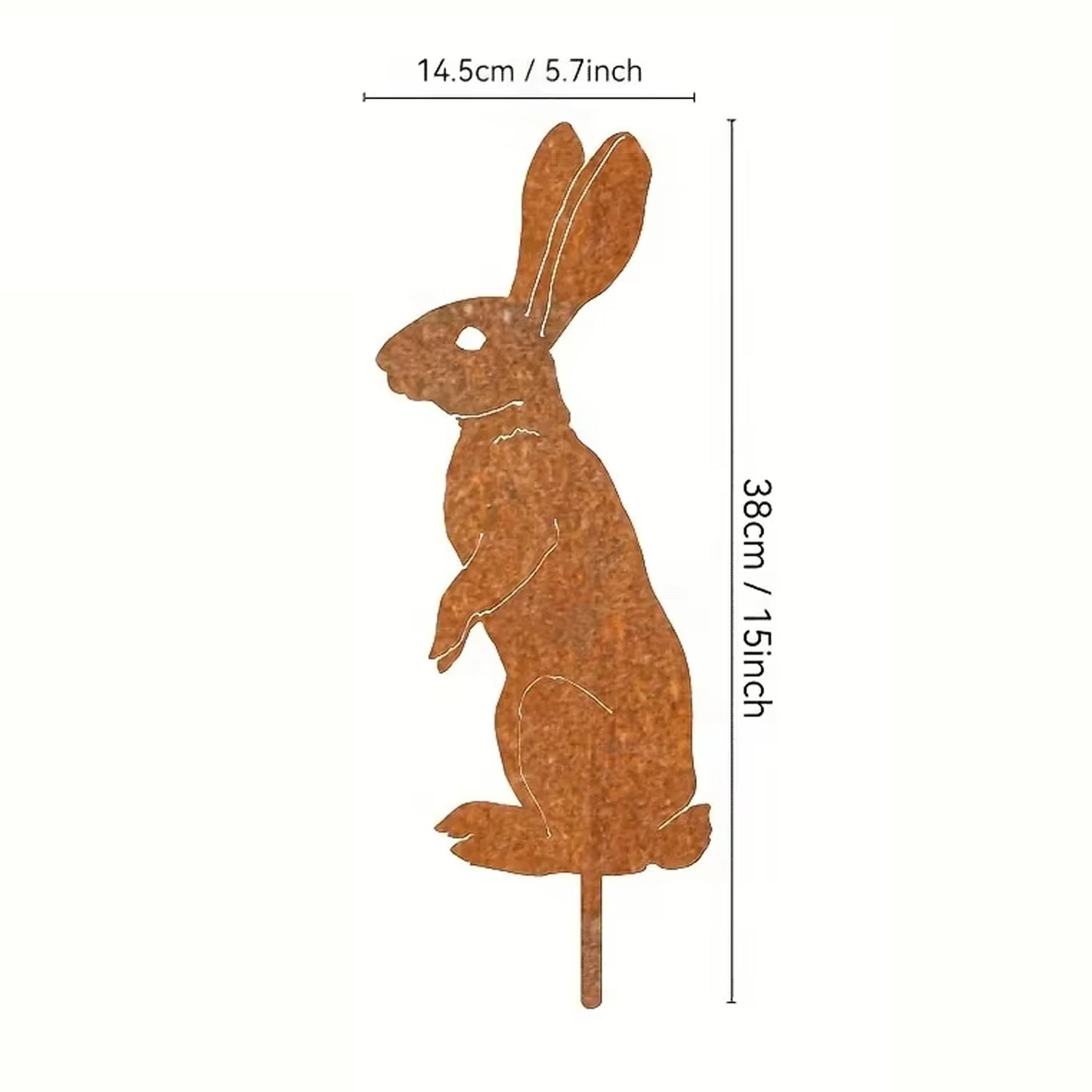 Metal Bunny Yard Stake – Easter Garden Decor for Lawn, Patio & Flower Bed