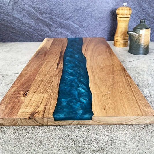 Resin Cutting Board – Handmade Wooden Chopping Board with Resin Inlay for Kitchen & Serving
