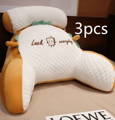 Large Fluffy Reading Cushion – Soft Bedside Backrest & Lumbar Support Pillow for Sofa, Bed & Office Chair