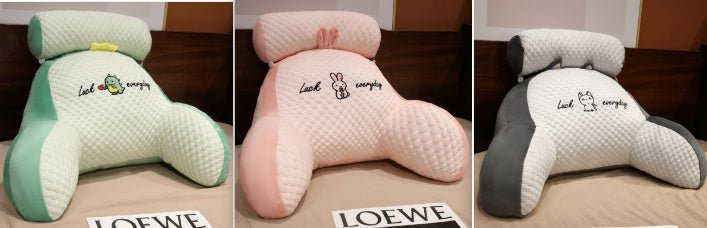 Large Fluffy Reading Cushion – Soft Bedside Backrest & Lumbar Support Pillow for Sofa, Bed & Office Chair