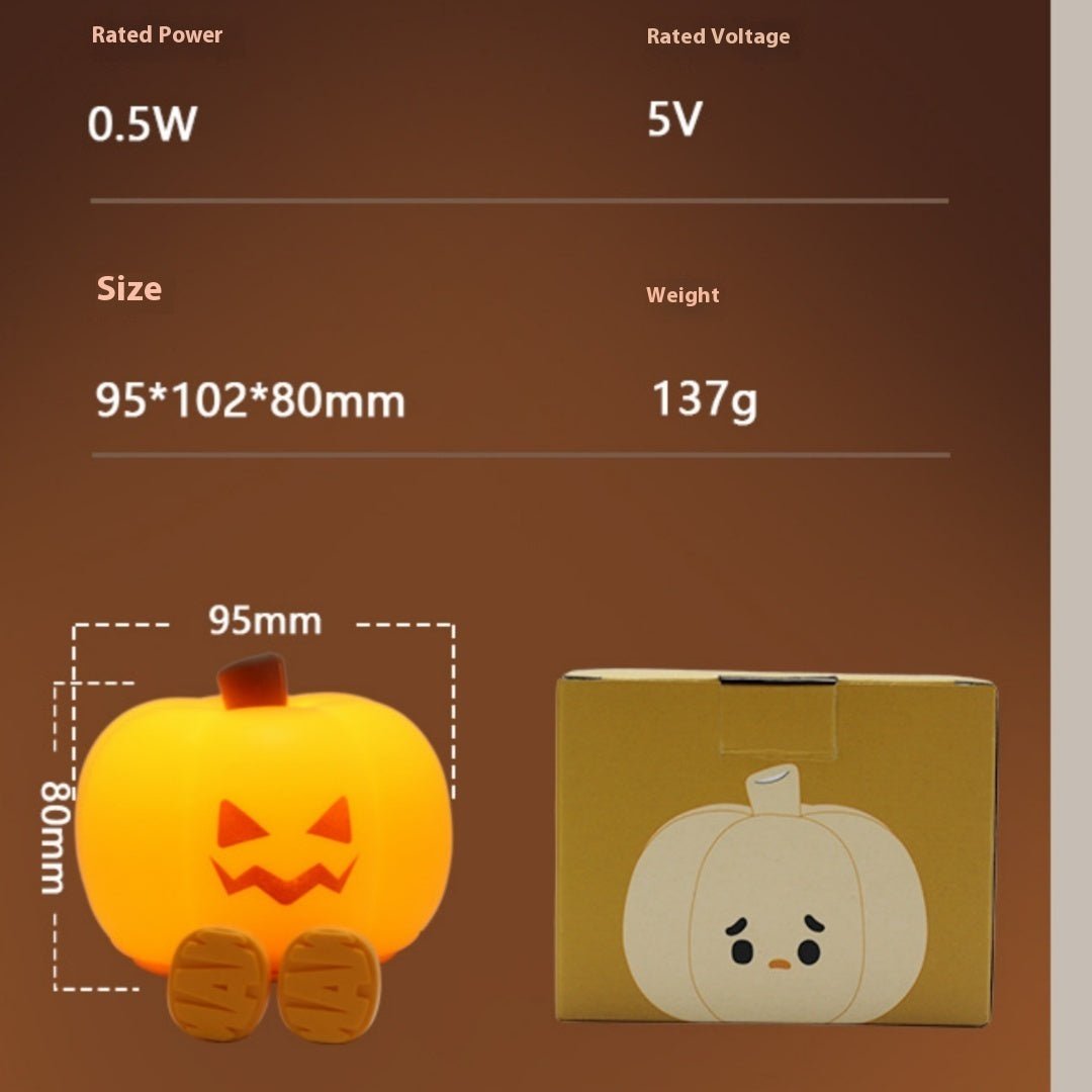 Halloween Creative Pumpkin Atmosphere Night Lamp for Home & Holiday Decor