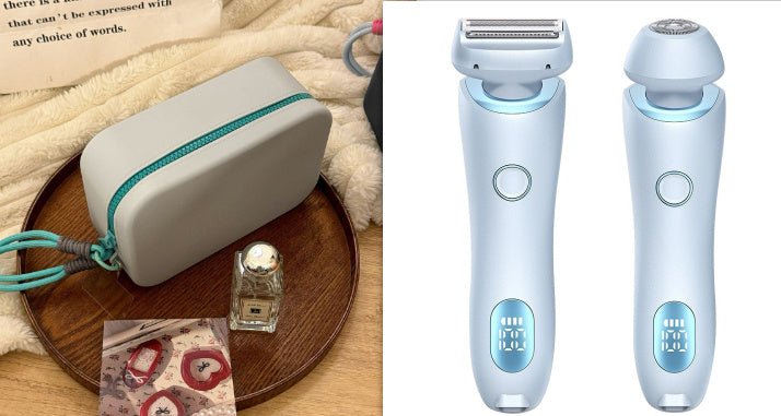 2-in-1 Women's Electric Shaver & Trimmer for Painless Body Hair Removal