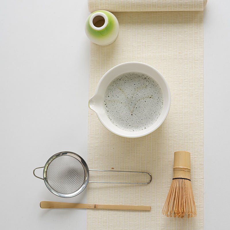 Premium Matcha Tea Ceremony Set with Ice Cream-Shaped Bowl