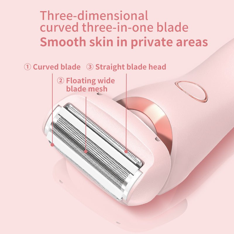 2-in-1 Women's Electric Shaver & Trimmer for Painless Body Hair Removal